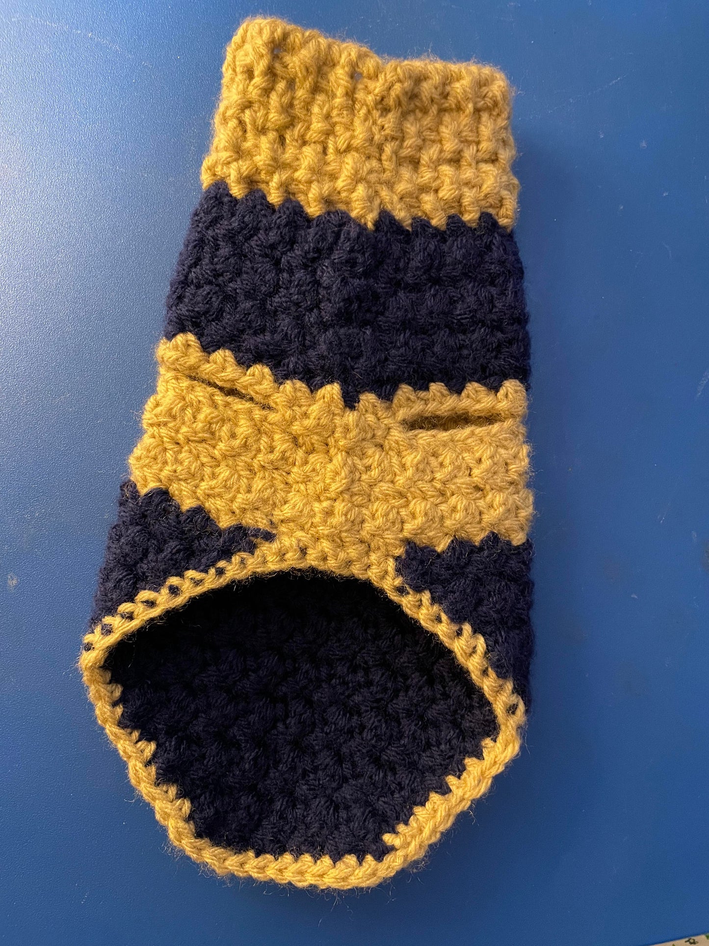 Dog Blue/tan Sweater (x-small)