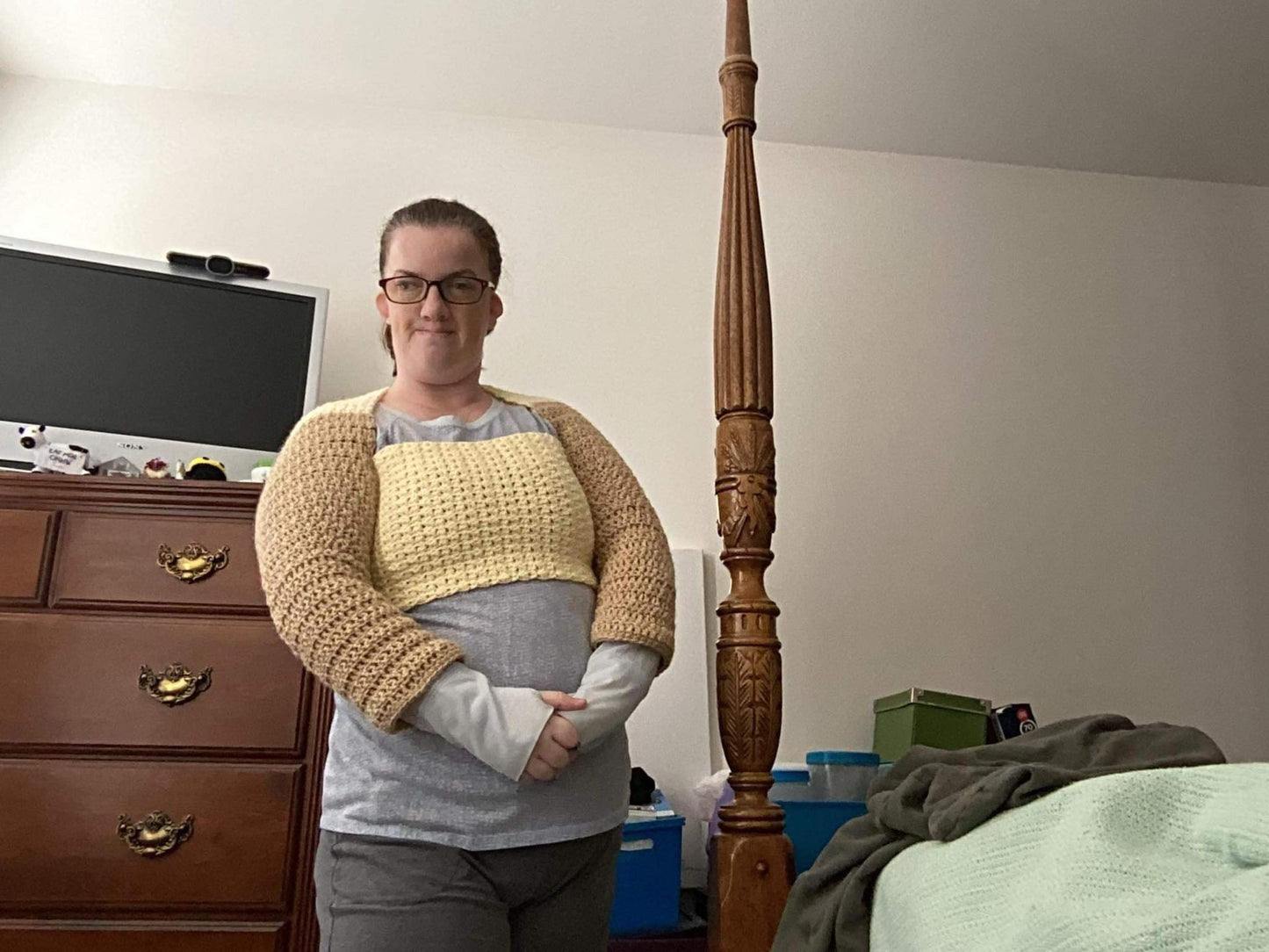 scarf with arm long sleeve