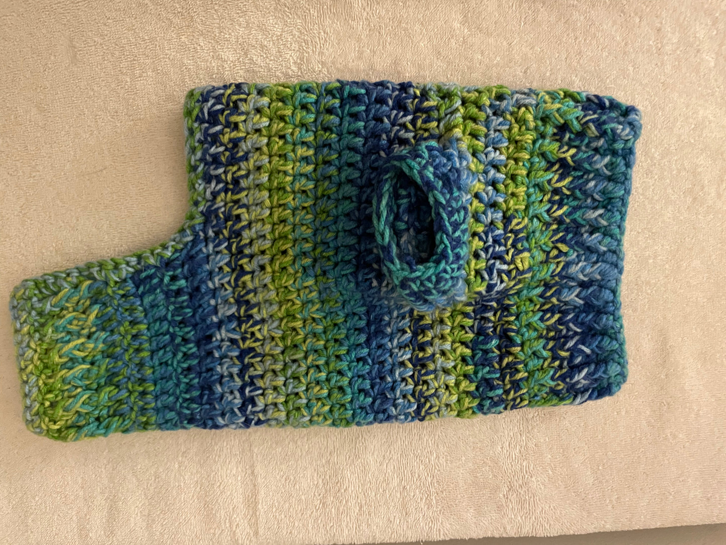 Dog Blue/yellow dyed sweater (Medium)