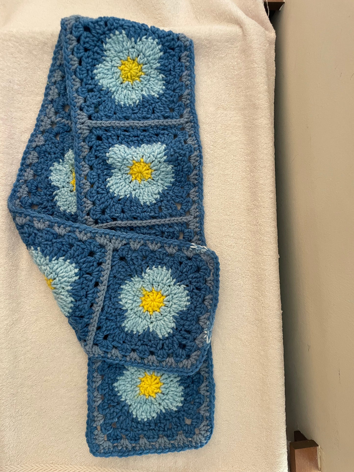 Blue Flower bucket hat & Scarf