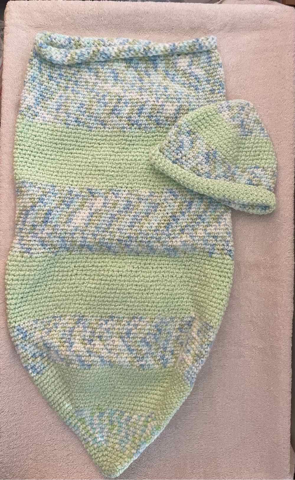 Roll Top Tassel Cuddle cocoon baby