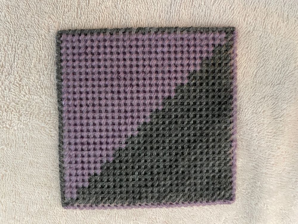 Plastic canvas coasters