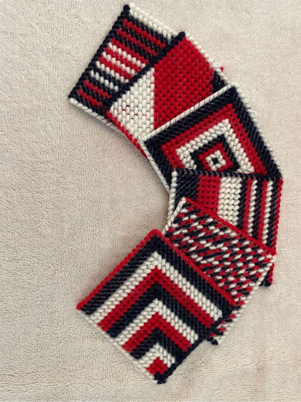 usa plastic canvas coasters mini